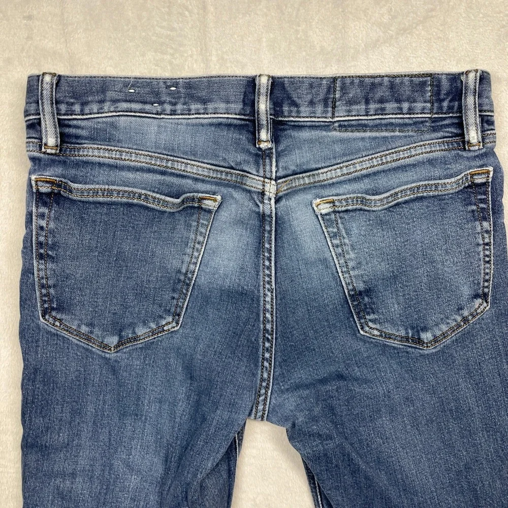 Banana Republic Slim Fit Jeans Mens 31x32 Blue Distressed Stretch Denim